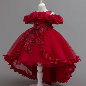Robe de princesse pour fille, robe de demoiselle d'honneur pour fête d'anniversaire transfrontalière, robe de performance de <span class=keywords><strong>piano</strong></span> haut de gamme pour fille d'hôtesse pour enfants - Product Image 6