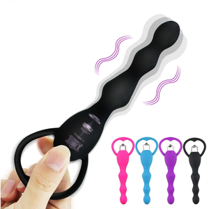JoyPark <span class=keywords><strong>Hot</strong></span> - Vibrador de 10 Velocidades con Tapón Anal de Silicona Suave, Simulador de Próstata, Masajeador, Juguetes Sexuales para Adultos, Vibrador Anal para Parejas - Product Image 1