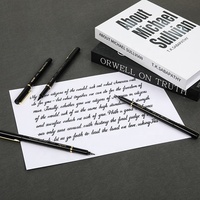 Ensemble de stylos marqueurs de calligraphie à pointe pinceau à encre noire à écriture fluide avec logo personnalisé Gxin G-625-6 pour étudiants