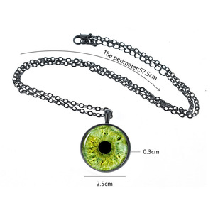 Haomi gran oferta Unisex personalizado pupila Iris ojo collar nueva <span class=keywords><strong>pareja</strong></span> cristal - Product Image 3