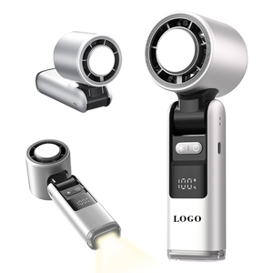 0728 Hot Selling Fan Led Hand 2400mah Rechargeable Multi Speed with <b>Lanyard</b> Pocket Size for Travel Camping - Product Image 1