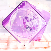 Support de présentation de cartes d'anime en acrylique transparent personnalisé, porte-badge, boîte de rangement transparente à rainures pour bureau