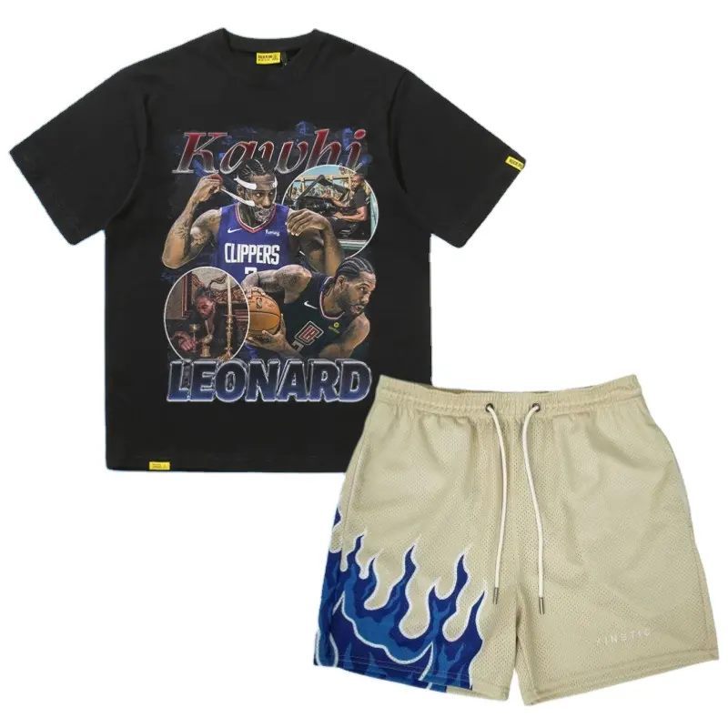 Short Sleeve Beach Wear Jogging Suit Men Two Piece Short Sets Shirt and Shorts Set Print 2023 Custom Logo Summer Casual