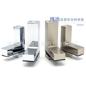 Pince de fixation de type F en alliage de zinc brossé, moderne et simple, pour étagères de présentation scientifique de Suzhou, pour supports en verre et bois de meuble - Product Image 1
