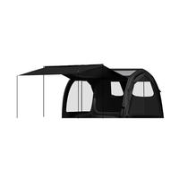 Tente de camping gonflable de luxe, 2 chambres, 1 salon, tissu Oxford, colonne d'air, abri de camping portable, tente de glamping