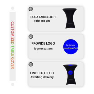 Sang Trọng Tiệc Polyester/Cotton Tùy Chỉnh Hiện Đại Dệt Kim Đảng Khăn Trải Bàn Đàn Hồi Bảng Bìa Cho Quầy Bar Khách Sạn Tiệc - Product Image 2