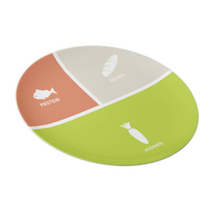 Assiettes portionnees assiette en plastique saine, plato dieta 3 assiette nutritionnelle en mélamine divisée - Product Image 3
