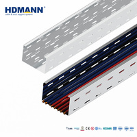 Chemin de câbles perforé en acier au carbone galvanisé à chaud, certifié Hdmann NEMA, pour la distribution d'énergie industrielle