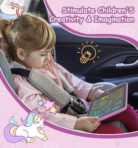 Tableau d'écriture en plastique LCD 10 pouces, thème dinosaure et licorne pour enfants, jouet cadeau d'anniversaire et de Noël pour les enfants de 3 <span class=keywords><strong>à</strong></span> 8 ans, unisexe - Product Image 6