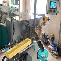 Machine d'emballage automatique de barres chocolatées en feuille d'aluminium avec distribution de colle, fonctionnement continu, entièrement automatisée, sur mesure
