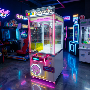 เครื่องเกมจับตุ๊กตา Neon Doll Catcher DX 1 PL แบบหยอดเหรียญแลกของรางวัล อุปกรณ์เกมส์เชิงพาณิชย์สำหรับศูนย์รวมความบันเทิง - Product Image 4