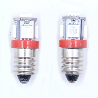 Neue E10 5SMD 5050 LED-Glühbirne 12V Auto-Taschenlampe Signallampe Anzeigeleuchte Rasenbeleuchtung Warnleuchte