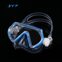 Masque de plongée réglable pour enfants en silicone, lunettes de plongée en verre, vente en gros usine JYF