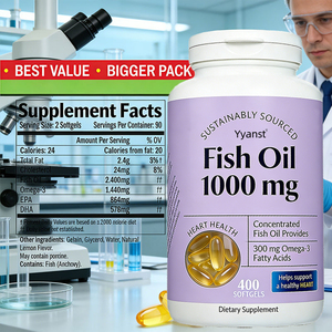 Cápsulas de aceite de pescado Omega-3 de triple potencia OEM/ODM para hombres y mujeres, apoyo para el corazón, el cerebro y las articulaciones, muestra gratuita. - Product Image 4