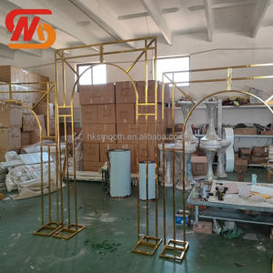 Soporte de Fondo para Fiestas SMOOTH, Marco de Fondo para Bodas con Flores Artificiales, Soporte de Acero Inoxidable Dorado para Eventos y Fiestas - Product Image 4