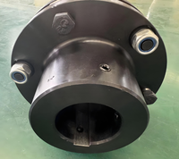 OEM 45 #   Accouplement en acier noir, simple, en acier inoxydable SUS301, avec clé, pour moteur et pompe, OD126 L196 ID15-50mm, personnalisé