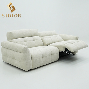 Electric Italian Reclining Leather 2 Seater Sofa <strong>Bed</strong> <strong>Recliner</strong> Extendable Sofa Chair Electric <strong>Recliner</strong> Relax Sofa Set Furniture - Product Image 1