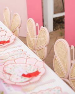 Silla Infantil de Mimbre Tejida a Mano, Regalo de Cumpleaños, Asiento Infantil de Mimbre Natural Ecológico para Decoración de Cuarto de Juegos o Guardería - Product Image 3