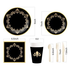 DAMAI, platos y servilletas para fiesta de despedida de soltera, juego de vajilla para fiesta de Sr. y Sra., decoraciones de boda de compromiso, favores para cumpleaños - Product Image 5