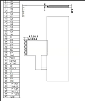 Module LCD TFT de type barre de 3,92 pouces avec résolution 480x128 et interface 8 bits/SPI/DSPI/QSPI, circuit intégré de commande NV3041A