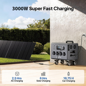 Generador Portátil de 3000W, Estación de Energía de Emergencia, Generador Solar, Almacenamiento de Energía, Fuente de Alimentación con Sistema de Alimentación Ininterrumpida - Product Image 3