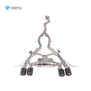 YT Valvetronic зеркальная полированная выхлопная система Catback, 304 нержавеющая сталь для Bmw G8x G80 G82 M3 M4 - Product Image 1