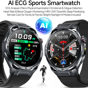 Nouvelle Montre Connectée ET474 2026 avec Lampe Torche, ECG, Surveillance de la Température Corporelle, Suivi de Santé, Étanche IP68, Tracker d'Activité pour Hommes - Product Image 2