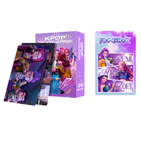 Kpop 30Pcs/Boîte DEMON HUNTERS SAJA BOYS Photocards Double Face Imprimées UV HD Rumi Mira Fans Lavables Cadeaux de Mariage Personnalisés