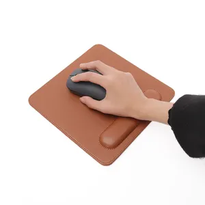 Extending Pu Leather Computer Desk Mat Wholesale High Quality Wrist Gaming Logo Keyboard And Black Mouse With Pad