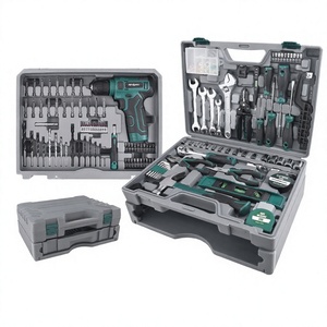 Juego de taladro eléctrico de 8V, herramientas eléctricas, taladro eléctrico de mano de iones de litio, combinación de caja de herramientas de tres capas tipo cajón - Product Image 1