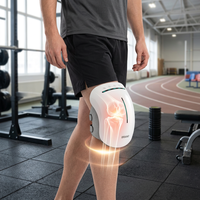 Kabelloses Vibrations-Kniemassagegerät mit Wärmefunktion und Rotlichttherapie 620-650 nm