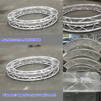 Círculo de Aluminio Personalizado en Varias Formas, Diseño de Círculo Curvo Personalizado, Círculo de Aluminio para DJ, Arco de Aluminio para Colgar Iluminación
