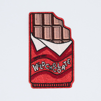 Logo de marque personnalisé en vrac patchs en fer brodés mignons patchs alimentaires pour hamburger Kawaii chocolat banane croustilles d'oeufs
