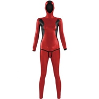 DIVESTAR desain warna kustom OEM wanita, pakaian selam bebas kulit halus bersirkulasi depan dua-potong tahan air Neoprene 3mm