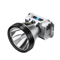 Lampe frontale LED à détecteur de mouvement Zoom, rechargeable avec batterie Li-ion, étanche, pour activités extérieures, pêche nocturne, exploitation minière, urgence, portable