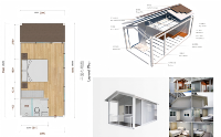 Casa Contenedor Prefabricada MHY de 20 pies/40 pies con Techo a Dos Aguas y Porche Frontal, Cabaña Modular para Playa, Resort Tropical o Alojamiento, Superventas
