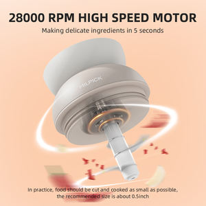 Mini hachoir à <span class=keywords><strong>légumes</strong></span> <span class=keywords><strong>électrique</strong></span> multifonctionnel portable haute puissance USB rechargeable <span class=keywords><strong>pour</strong></span> la maison, la maison et l'extérieur. - Product Image 2