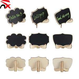 Tại chỗ bằng gỗ nhỏ bảng đen trang trí nhà thủ công bằng gỗ vẽ bảng Đồ trang trí bảng tin nhắn - Product Image 2
