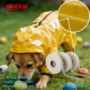 Cinta de sellado de costuras de PU de 2 capas impermeable GAOXIN para ropa impermeable de animales, impermeables, mochilas y tiendas de campaña - Product Image 2