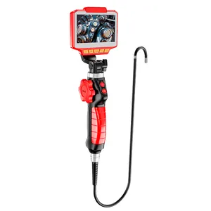 Endoscope articulé à rotation de 180 degrés IP67 sonde étanche caméra endoscope automobile 8.5mm bidirectionnelle pour voiture avec LCD 4.3"