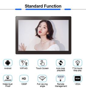 เครื่องเล่นโฆษณาแบบแอลซีดีขนาด 10 นิ้ว ระบบแอนดรอยด์ สำหรับใช้งานเชิงพาณิชย์ แสดงผลวิดีโอโฆษณาความละเอียดสูง ภายในรถยนต์ แท็กซี่ - Product Image 2