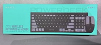 HEATZ Wireless untuk Set Keyboard dan Mouse Bluetooth Ultra-Tipis Isi Ulang dengan Sakelar Gunting Mini dan Lampu Latar LED untuk Desktop