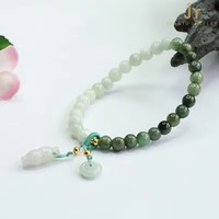 Bracelet en jade vert naturel en gros, bijoux de mode, bracelet en jadéite de Birmanie, bracelet rond en jade de Myanmar