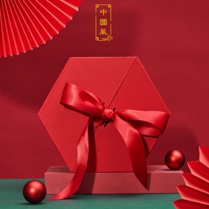 Plain Printed Magnetic Closure Flap Elegant Bespoke Paper Cardboard Gift <b>Boxes</b> With Ribbon for Sale - Product Image 4