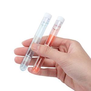 75 Pack 7.5ml Clear Plastic Test Tubes with Lids for Craft, Scientific Experiment