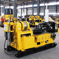 Foreuse hydraulique professionnelle diesel avec moteur et pompe à 10 vitesses pour le forage de puits d'eau profonds jusqu'à 600 m