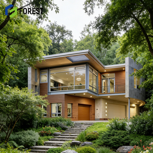 Villa à 3 étages en acier léger avec garage, conception professionnelle, appartement haut de gamme en ossature acier léger sur mesure - Product Image 1