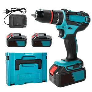 Vente directe usine – Kits combinés perceuse à percussion et meuleuse d'angle portables 21 V, deux-en-un, sans fil, sans balais, avec boîte à outils - Product Image 3