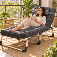 Ventes chaudes Lit simple multifonctionnel portable et pliable de grande taille, gain de place avec matelas souple pour adultes