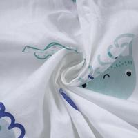 Ensemble de housses de lit pour bébé en coton biologique confortable, design imprimé personnalisé, literie pour enfant, draps de lit pour bébé, vente en gros, draps de lit pour nouveau-né
